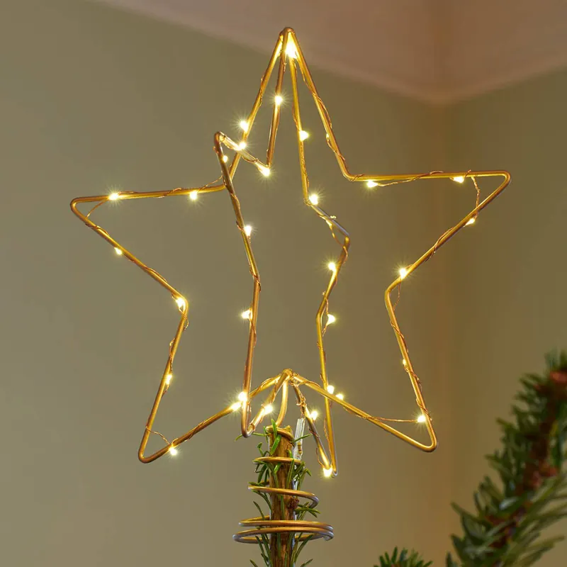 Oświetlenie dekoracyjne LED Christmas Top, złote