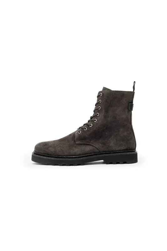 AllSaints Skiff Military Boot Warm Grey Maat: 41 | Laarzen Outlet | Heren | Grijs