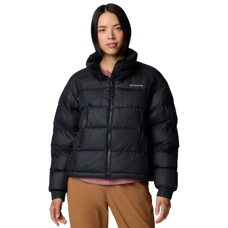 Columbia Pike Lake II Cropped Jacket 2051361012, Damskie, Czarne, kurtki zimowe, poliester, rozmiar: L