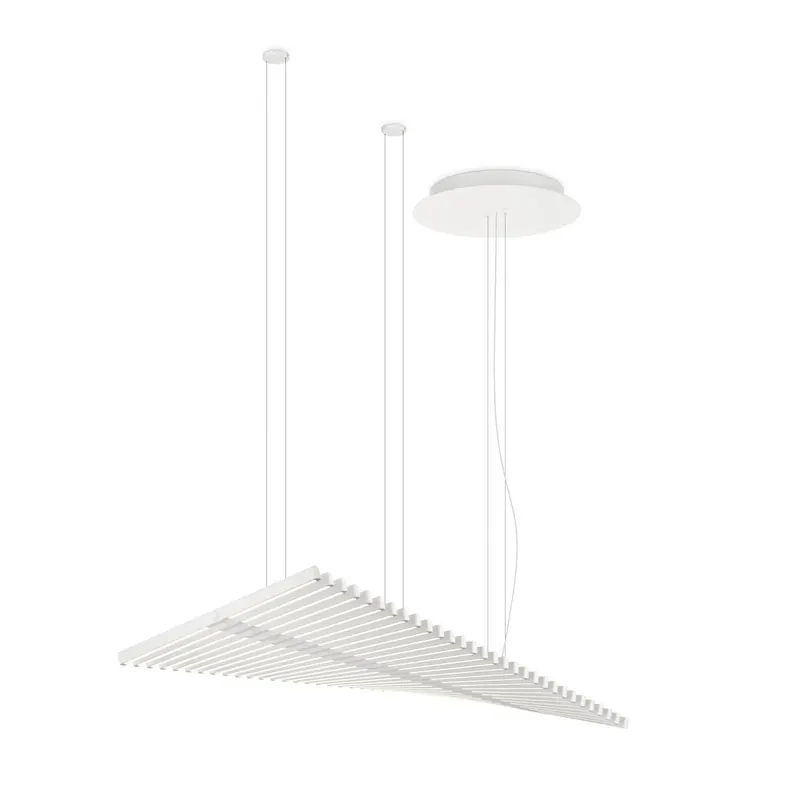 Żyrandol LED Vibia RHYTHM, biały, 141 x 47 cm 927 ściemniany