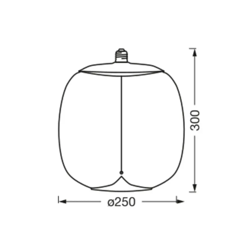 OSRAM Vintage 1906 Big Oval, bursztynowy, E27, 2700 K, żarnik