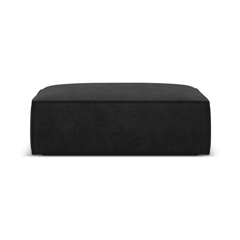 Ciemnoszary podnóżek z tkaniny szenilowej Vanda – Mazzini Sofas