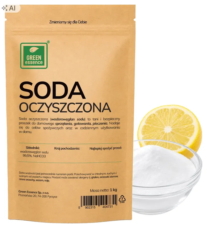 Soda Oczyszczona 1kg spożywcza wodorowęglan sodu