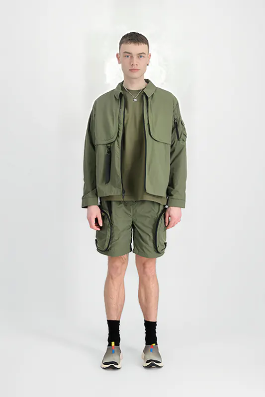 Alpha Industries Utility Shirt Uv Sage-green Maat: L | Lichte Jassen Outlet | Heren | Groen