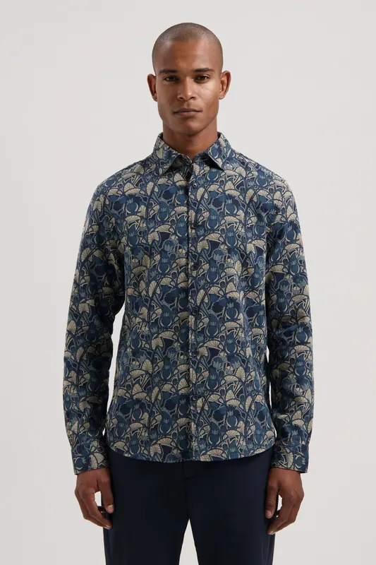 Dstrezzed Ds_dax Shirt Dk. Navy Maat: S | Casual Overhemden Outlet | Heren | Beige