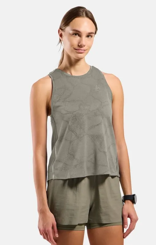 Koszulka damska bez rękawów Odlo ZEROWEIGHT ENGINEERED CHILLTEC Tank crew neck (S)