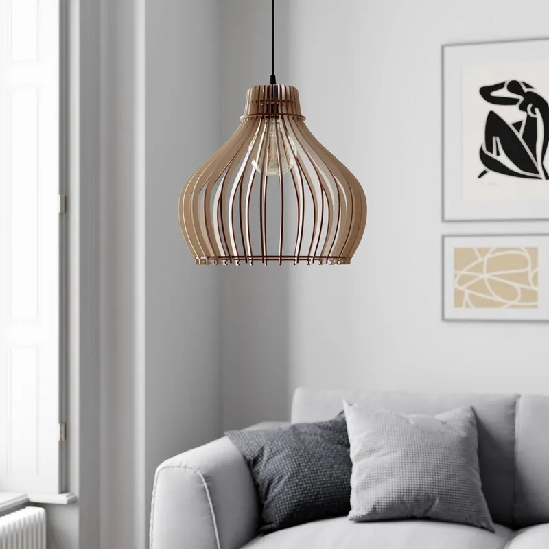 Lampa wisząca Barrel 1-punktowa, Ø 38cm