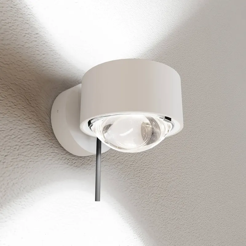Puk! 80 Wall spot LED przezroczysty biały matowy