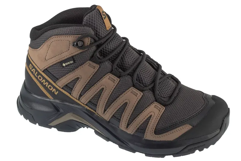 Salomon X-Adventure Recon Mid GTX L47814500, Męskie, Szare, buty trekkingowe, przewiewna siateczka, rozmiar: 43 1/3
