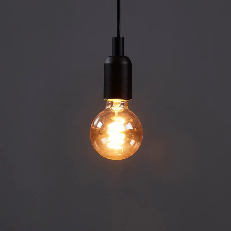 Żarówka globe kulista LED E27 4W bursztynowa Ø 8 cm