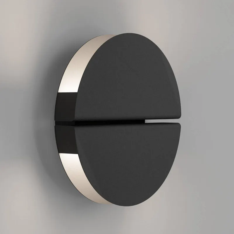 Kinkiet LED EGLO PIANOSA, czarny, Ø 18 cm, IP44, CCT