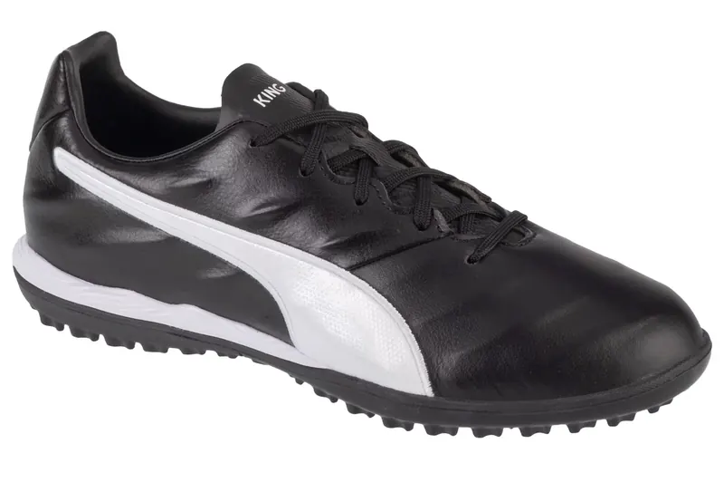 Puma King Pro 21 TT 106552-01, Męskie, Czarne, buty piłkarskie - turfy, skóra licowa, rozmiar: 39