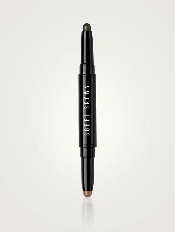 Bobbi Brown Long-Wear Dual-Ended Cream Shadow Stick cienie do powiek w kredce duo kolor Café / Gilded Green 1,6 g