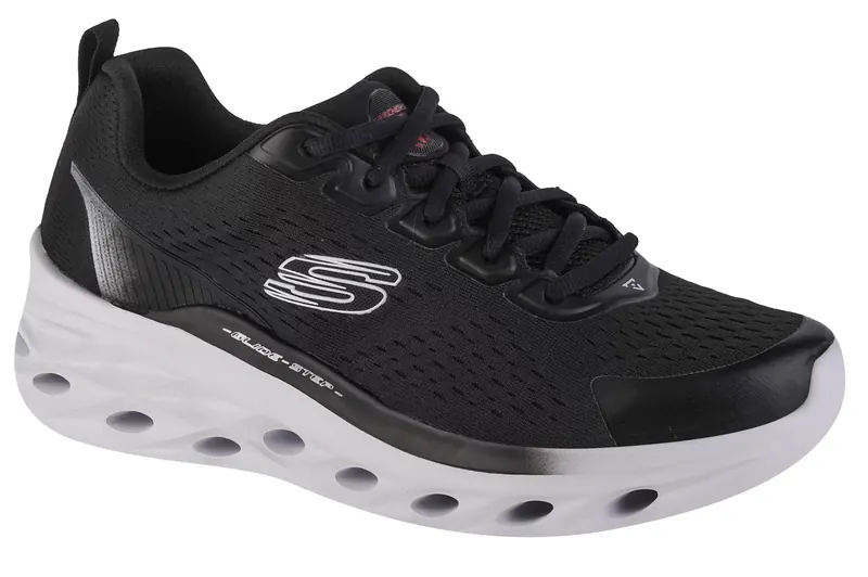Skechers Glide Step Swift - Frayment 232634-BKW, Męskie, Czarne, buty do biegania, tkanina, rozmiar: 42