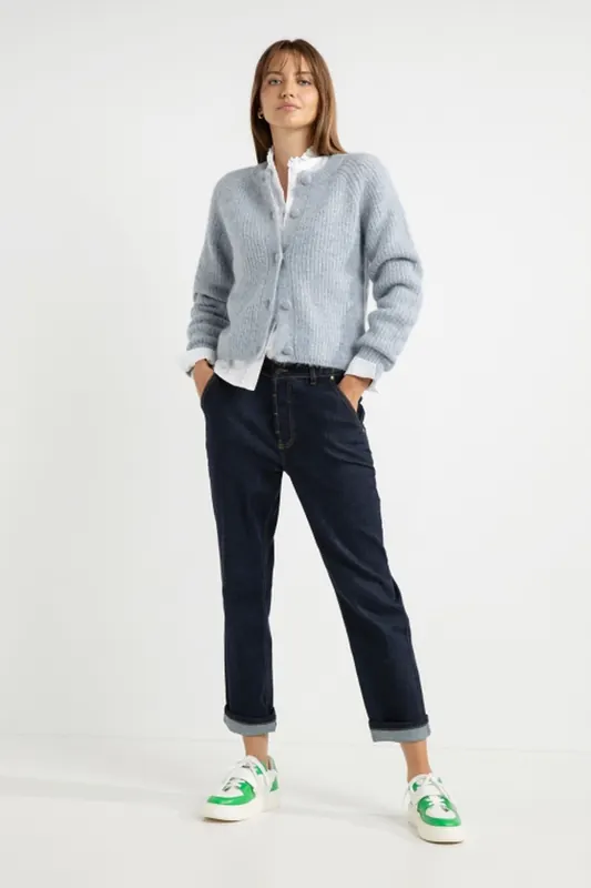 Josephine & Co Abigail Cardigan Light Blue Maat: XXL | Cardigans Outlet | Dames | Blauw