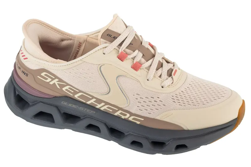 Skechers Slip-Ins: Glide-Step Altus 150510-NTGY, Damskie, Beżowe, buty sneakers, syntetyk, rozmiar: 36