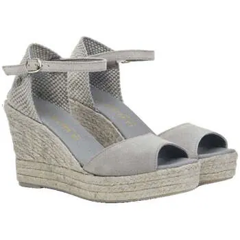 La Valeta Espadrilles Charlene Peep Toe Gris