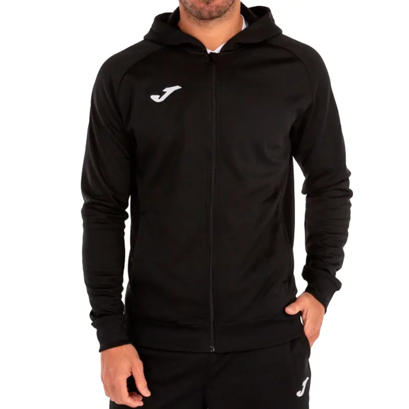Joma Menfis Hoodie 101303-100, Męskie, Czarne, bluzy, poliester, rozmiar: XL