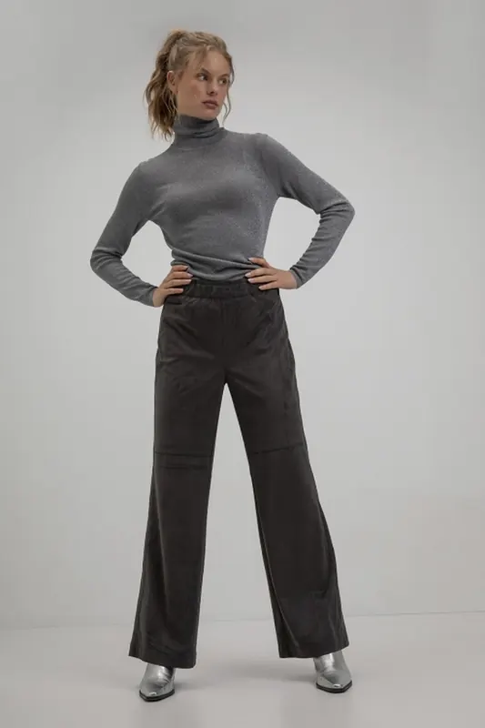 Josephine & Co Saar Sweater Steel Grey Maat: XL | Longsleeves Outlet | Dames | Grijs