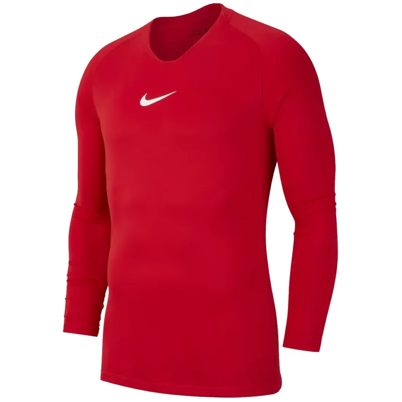 Nike Dry Park First Layer Longsleeve AV2609-657, Męskie, Czerwone, longsleevy kompresyjne, poliester, rozmiar: L