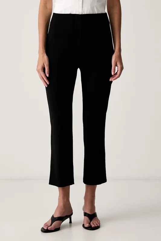 Le Privé spodnie capri damskie z wiskozy YSEE CAPRI NOIR