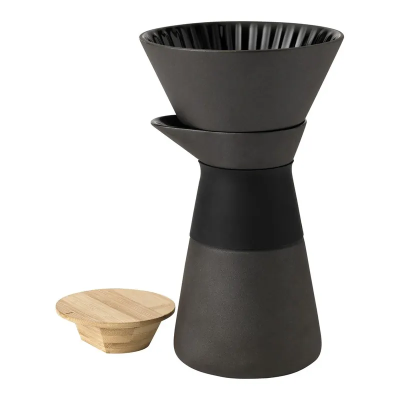 Czarna kamionkowa kawiarka 600 ml Theo – Stelton