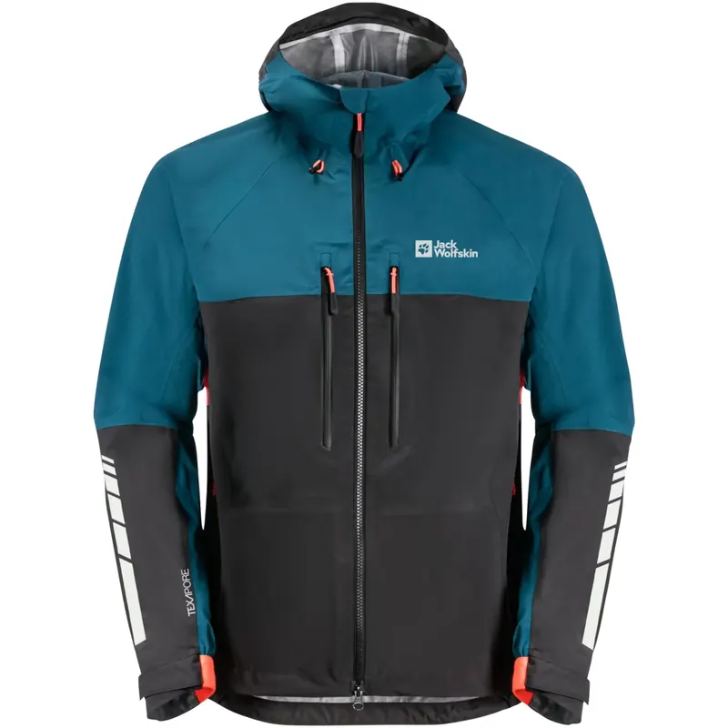 Jack Wolfskin Morobbia 3l Jkt M 1115501-4133, Męskie, Niebieskie, kurtki zimowe, poliester, rozmiar: S