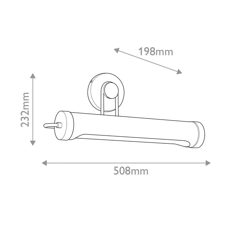 Lampa ścienna WYNWOOD, postarzany mosiądz, szerokość 51 cm, metal, 2 x E27