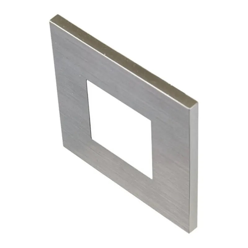 Oprawa wpuszczana ścienna LED Wall F, szara, 0,9 W, 7,5 x 7,5 cm