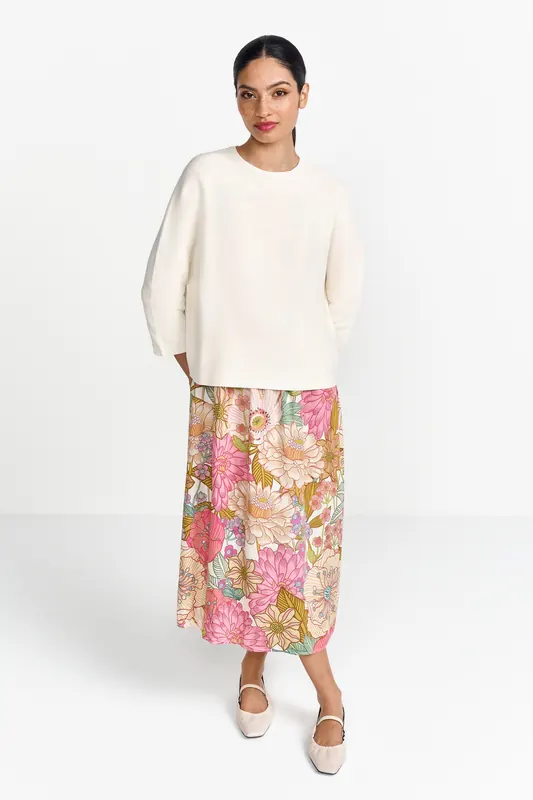 Rich & Royal Crew-neck Seamless Pearl White Maat: L | Sweaters Outlet | Dames | Wit