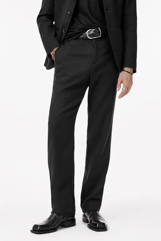 John Varvatos Duncan Pants - Extended Waist Band Pants Black Maat: 54 | Tailored Broeken Outlet | Heren | Zwart
