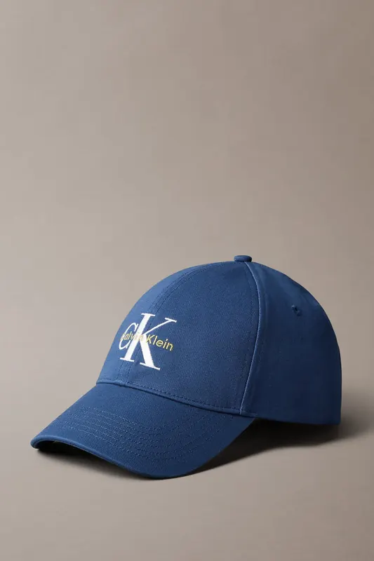 Calvin Klein Monologo Embroidery Cap Blue Jean Maat: OS | Petten Outlet | Heren | Blauw