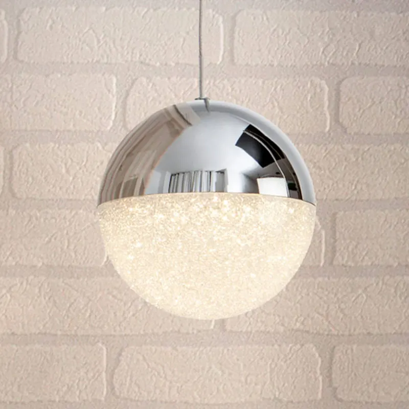 Lampa wisząca LED Sphere, chrom, 1-pkt., Ø 12 cm
