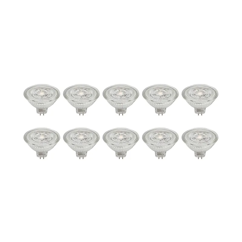 Reflektor LED Prios GU5.3 4,9W 500lm 36° przezroczysty 827 zestaw 10 sztuk