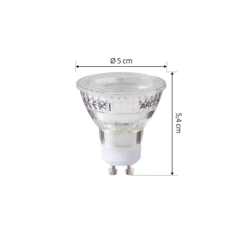 Żarówka LED Arcchio GU10 2,5W 6500K 450lm szklana zestaw 10 szt