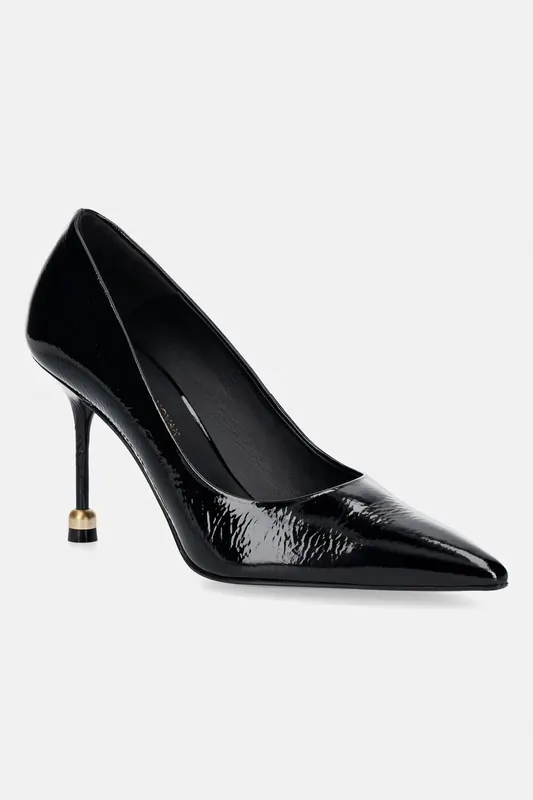Vanda Novak szpilki skórzane Aleksandra Glossy Black