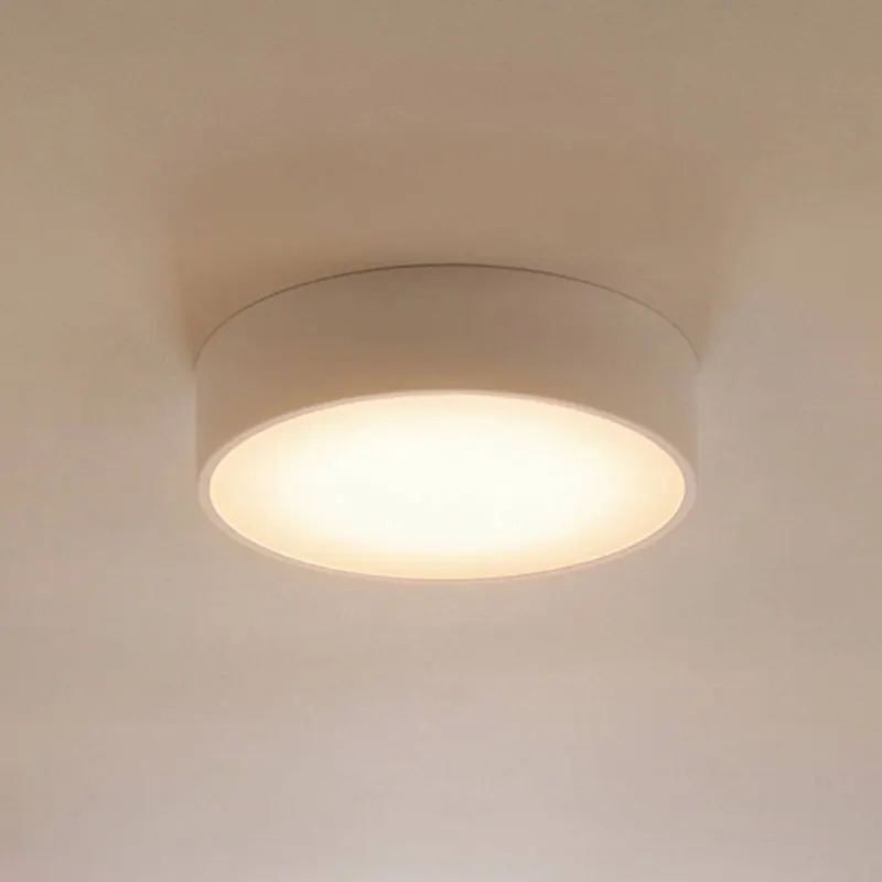 Lampa sufitowa Cleo, Ø 30 cm, IP20, biała, metal, E27