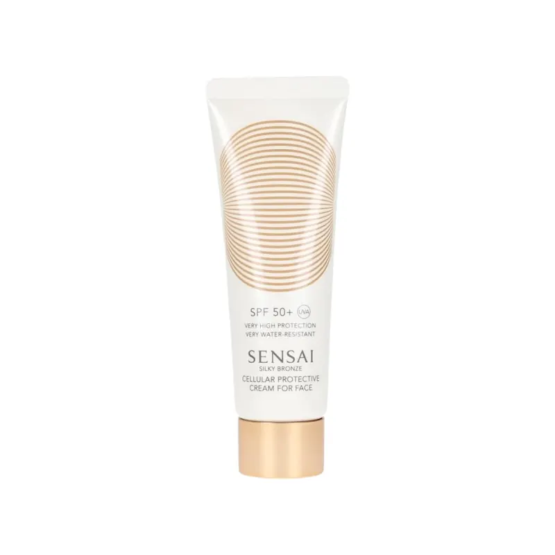 Sensai Silky Bronze Cream do twarzy SPF 50+ - Ochronny krem do twarzy 50 ml