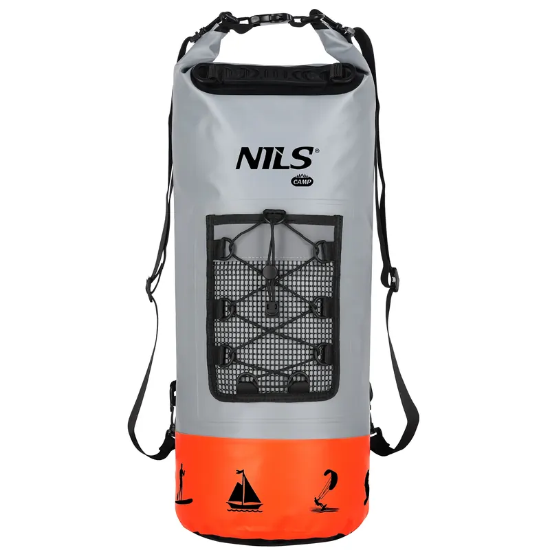 NILS CAMP NC17108 PLECAK WODOODPORNY 25L POMARAŃCZOWY (one size)