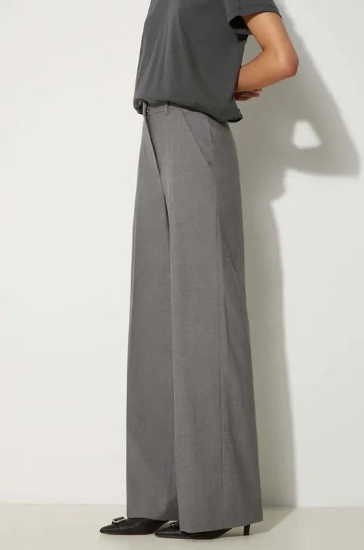 Kenzo spodnie wełniane Cool Wool Wide Pants