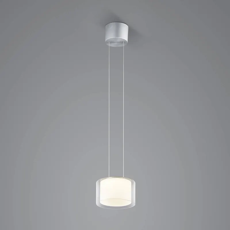 Lampa wisząca LED BANKAMP Grand Clear, 1-punktowa, Ø 20 cm