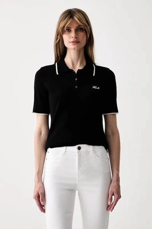 Karl Lagerfeld polo swetrowe damskie wełniane
