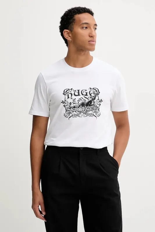 HUGO t-shirt bawełniany Diwom