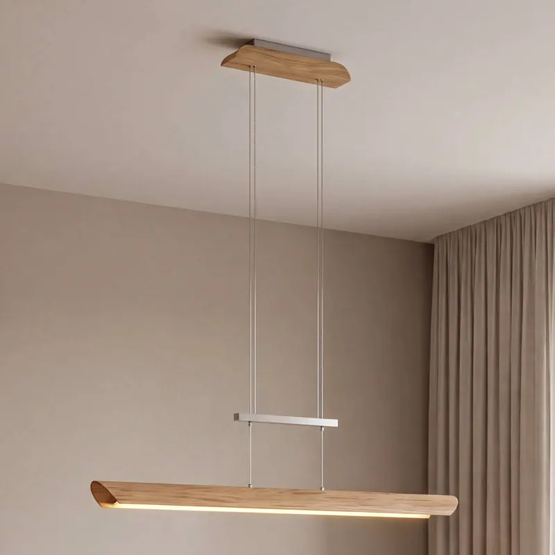 Lampa wisząca LED Colombia S, dąb naturalny