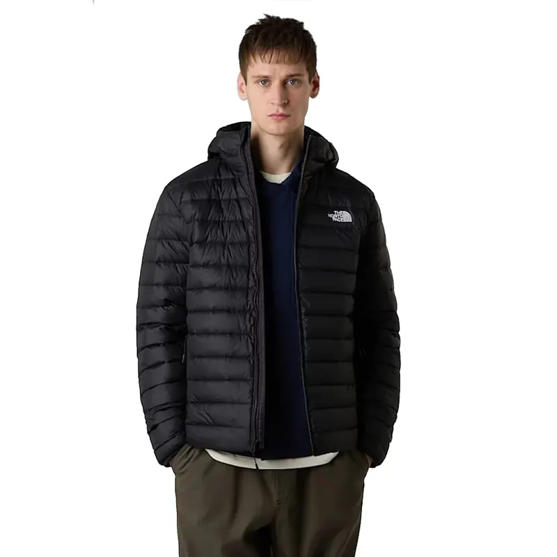 The North Face Classic Down Hooded Jacket NF0A8D1TJK31, Męskie, Czarne, kurtki zimowe, poliester, rozmiar: L