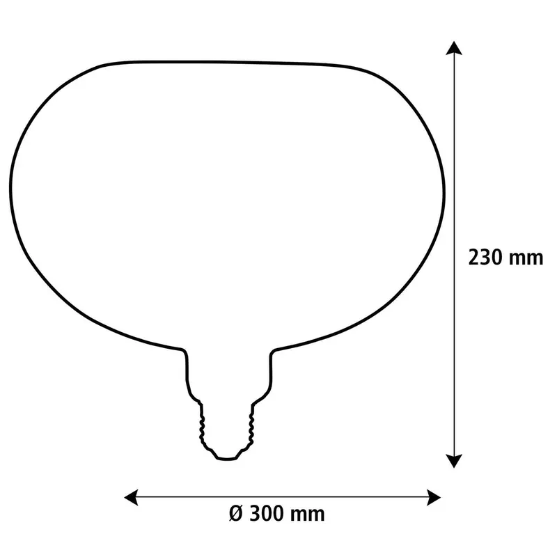 SEGULA LED Floating Filo sand Oval300 E27 6W 2200 K z funkcją ściemnianych