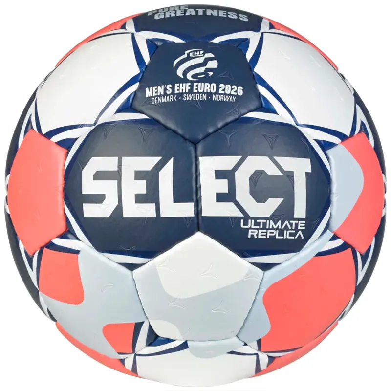 Select Ultimate Replica EHF Euro Men V26 Handball 200044, Unisex, Granatowe, piłki do piłki ręcznej, poliuretan, rozmiar: 3