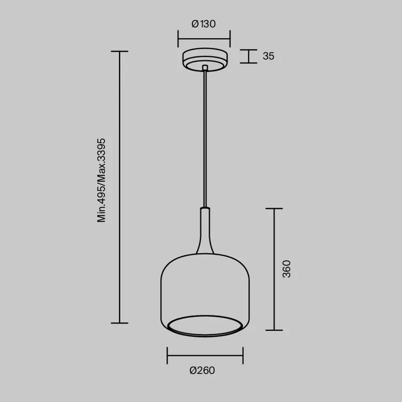 Maytoni Żyrandol LED Spirito, biały, szkło/metal, Ø 26 cm