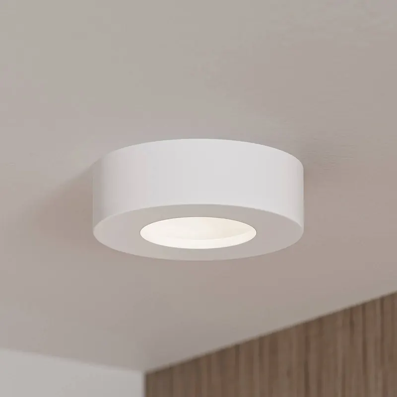 PRIOS lampa sufitowa LED Edwina, biała, 12 cm, CCT, IP44