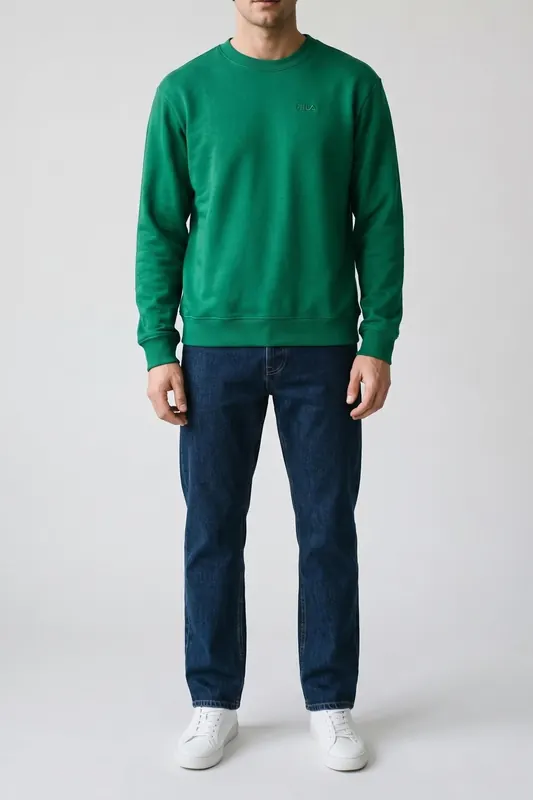 FILA Parella Relaxed Sweatshirt Green Jacket Maat: XL | Sweaters Outlet | Heren | Groen